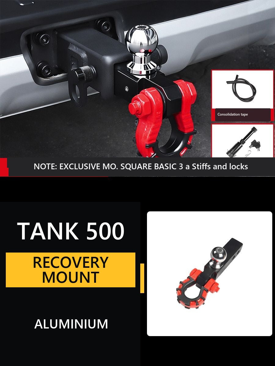 Traction coupling device (tow hitch) U-shaped, Aluminium, for Tank 500 Hi4-Z – product image 15#Colour_Red, black-grey