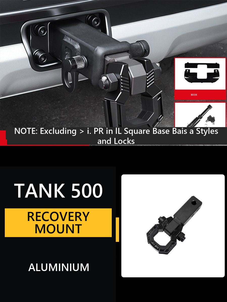 Traction coupling device (tow hitch) U-shaped, Aluminium, for Tank 500 Hi4-Z – product image 24#Colour_Matte