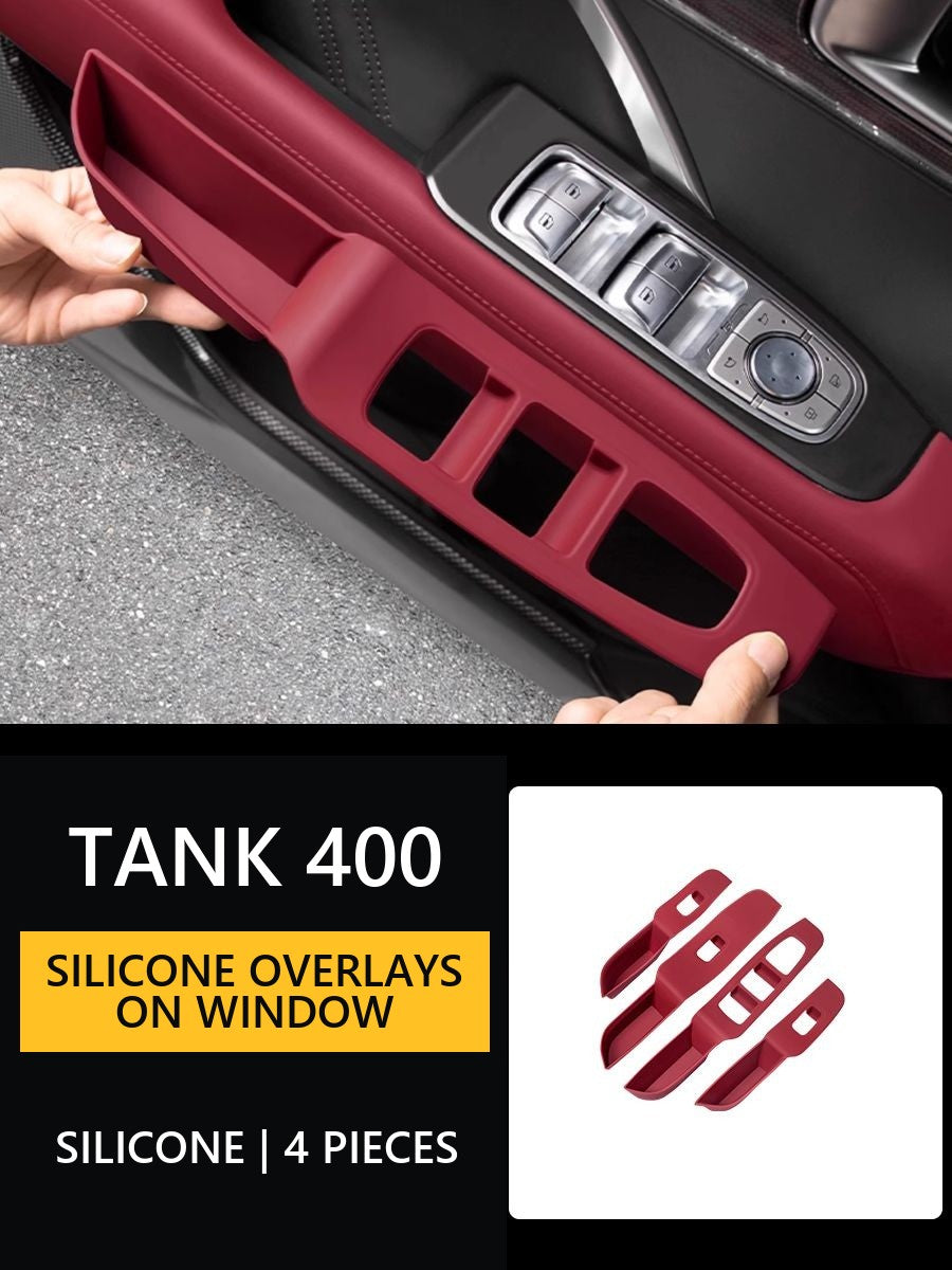 Silicone overlays on window buttons for Tank 400 Hi4-T#Colour_Red