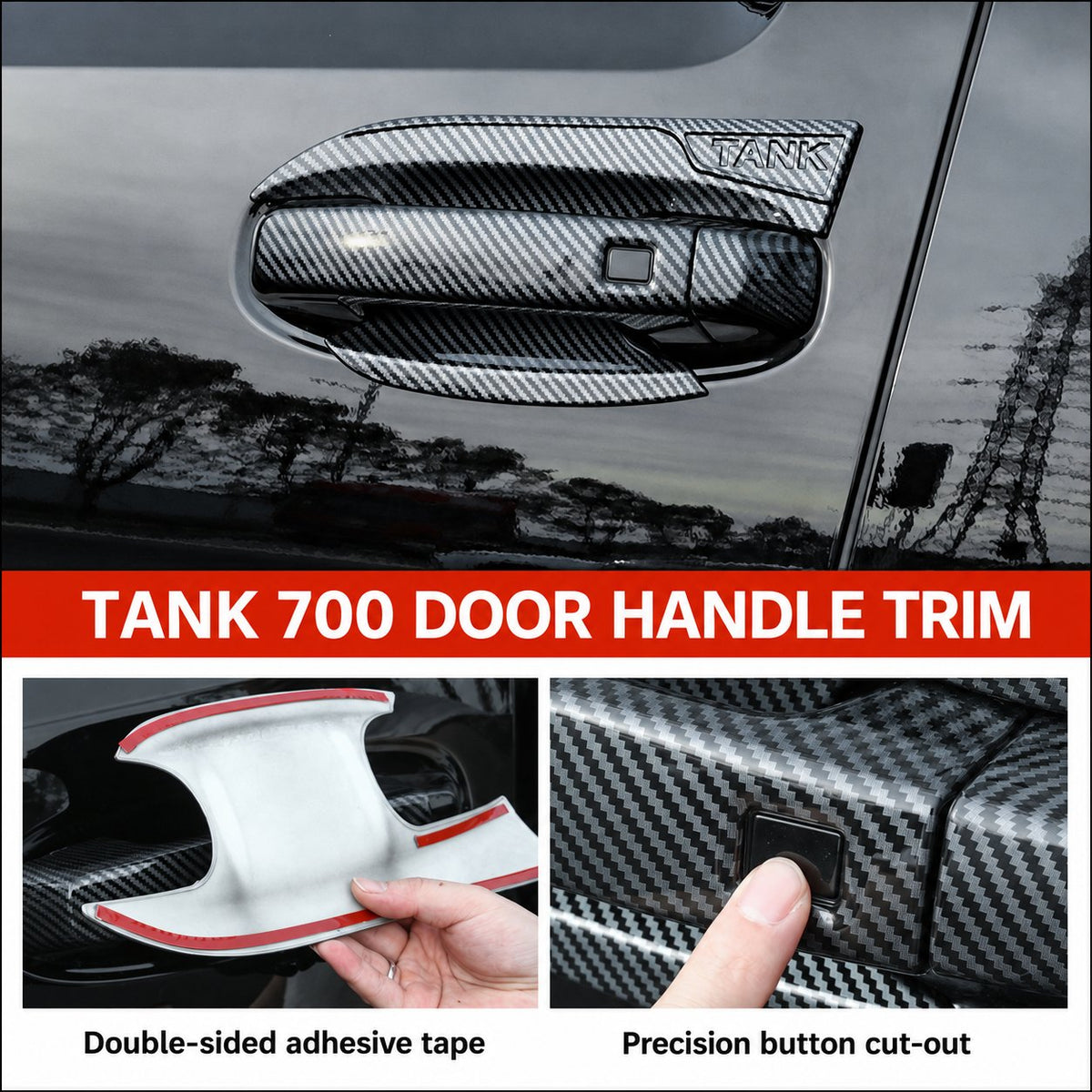 Protective linings on exterior door handles Tank 700 Hi4-T – image 2