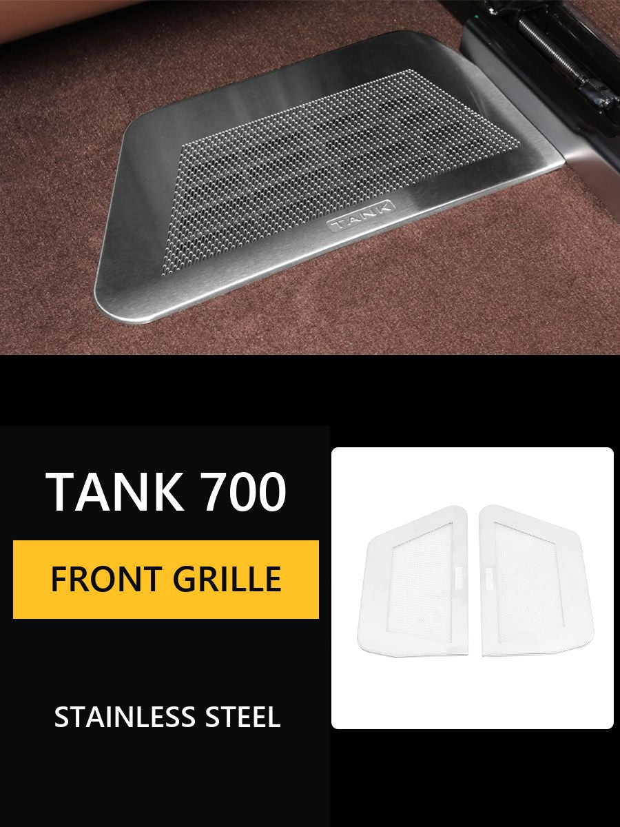 Protective ventilation grille under Tank 700 seat#Colour_Silvery