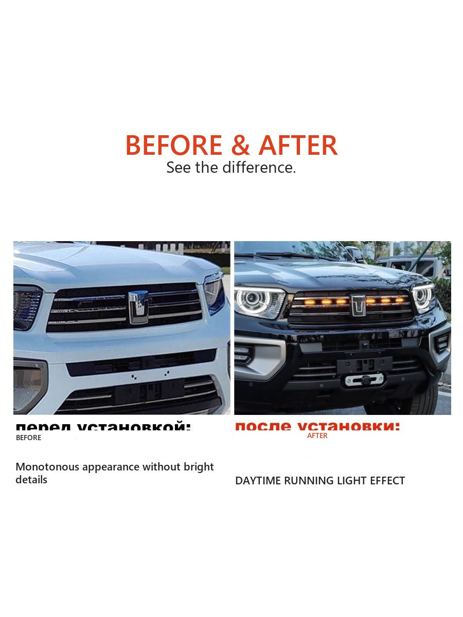 LED yellow headlights for Tank 700 grille – image 3