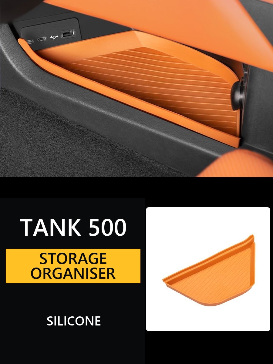 Silicone organiser for the bottom console Tank 500 – image 8#Colour_Orange