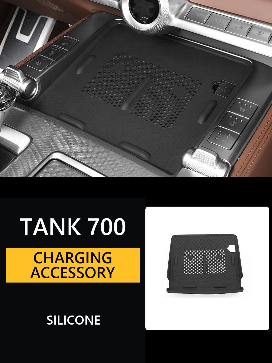 Silicone mat for wireless charging Tank 700 – image 7#Colour_Black