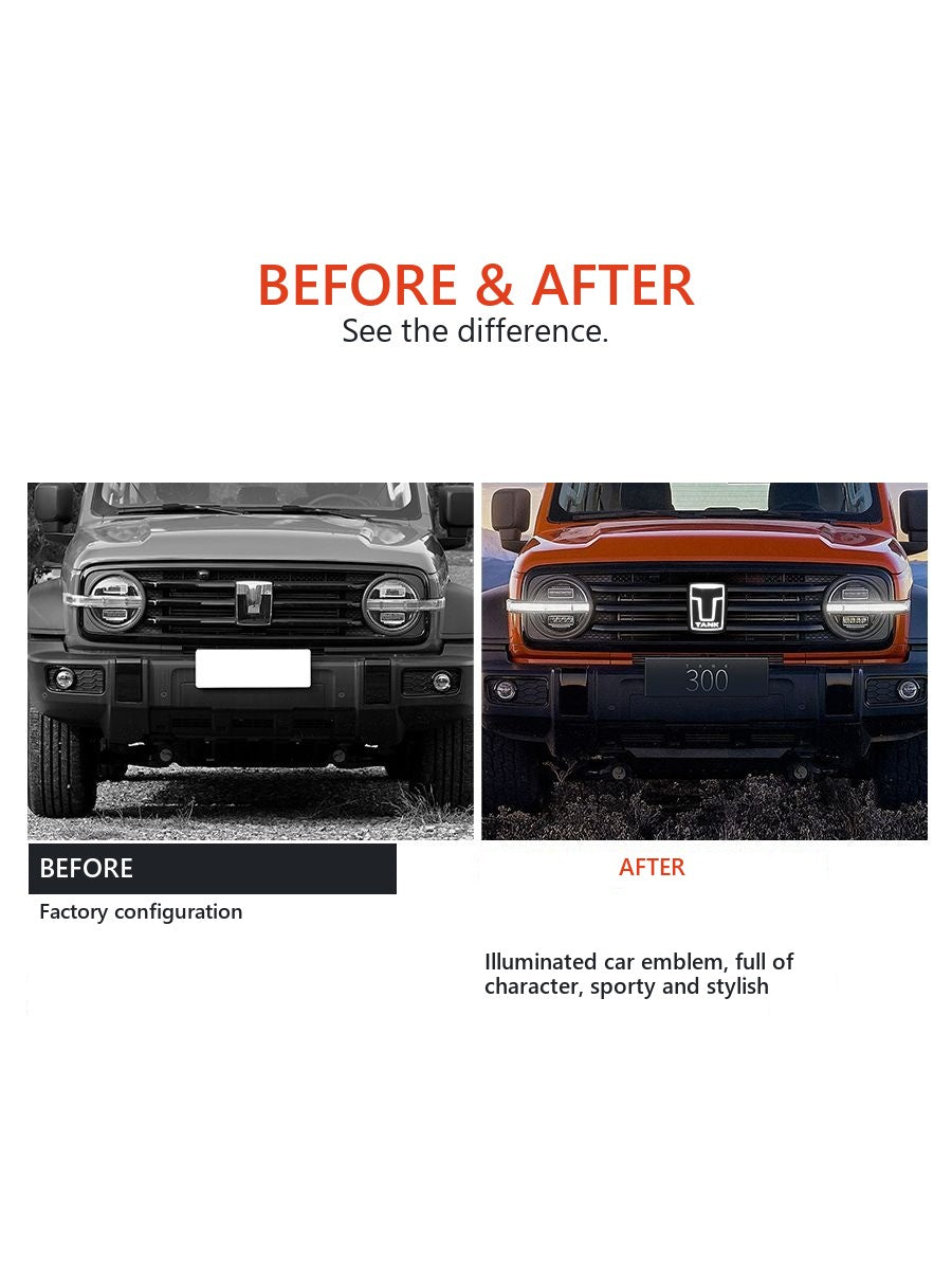 LED emblem for Tank 300/400/500/700 radiator grille – image 4