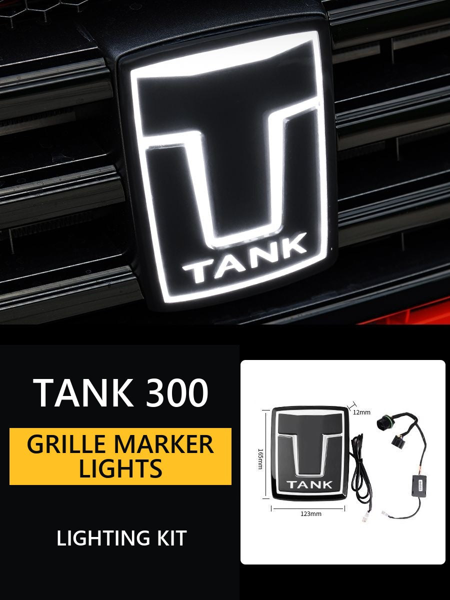 LED emblem for Tank 300/400/500/700 radiator grille – image 8#Colour_Black
