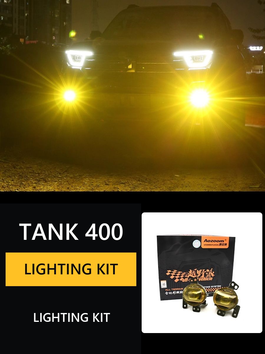Golden Eye headlights for Tank 400#Colour_Gold