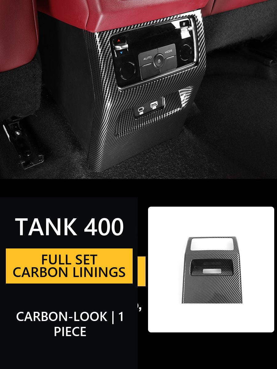 Full set of carbon linings for the cabin Tank 400#Colour_Brown-red