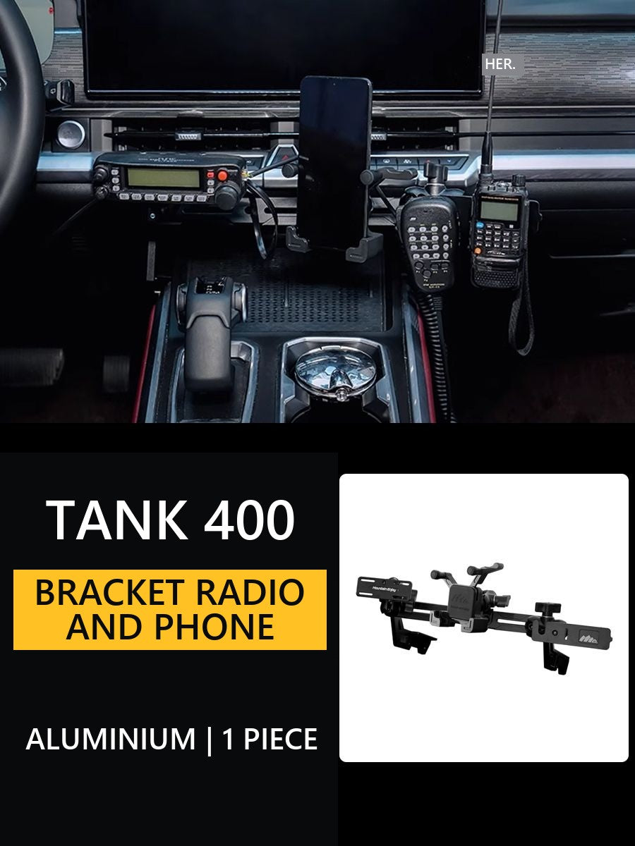 Bracket for radio and phone Tank 400 �C Style 2 – image 7#Colour_Black-grey