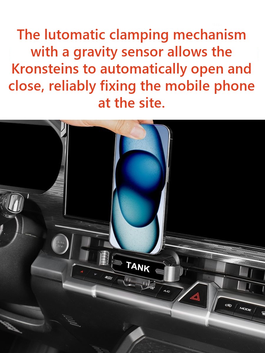 Magnetic holder for phone on air conditioner deflector Tank 400 – image 4