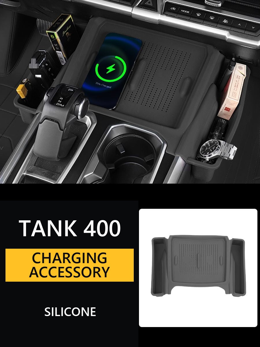 Anti-Slip Silicone Wireless Charging Mat Tank 400 – image 8#Colour_Black