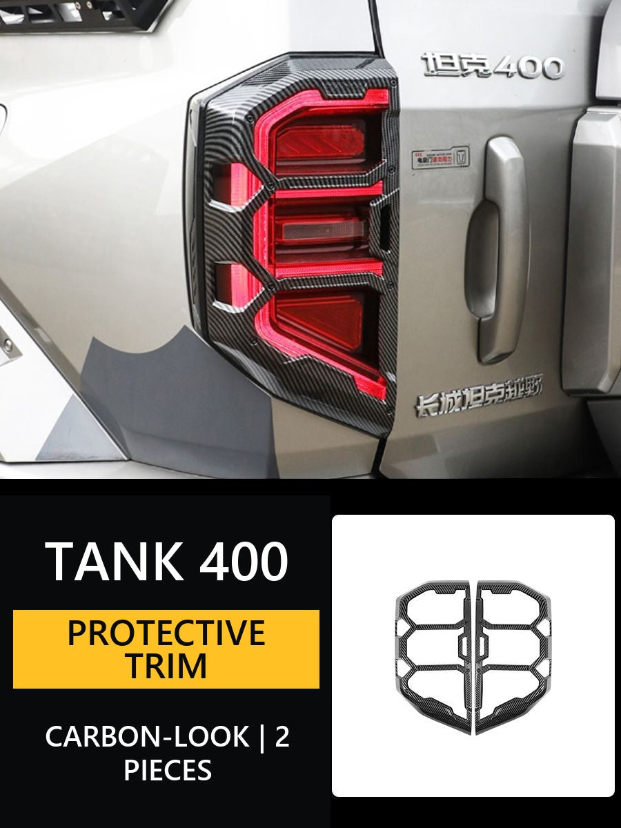 Protective casing on the taillights for Tank 400#Colour_Black
