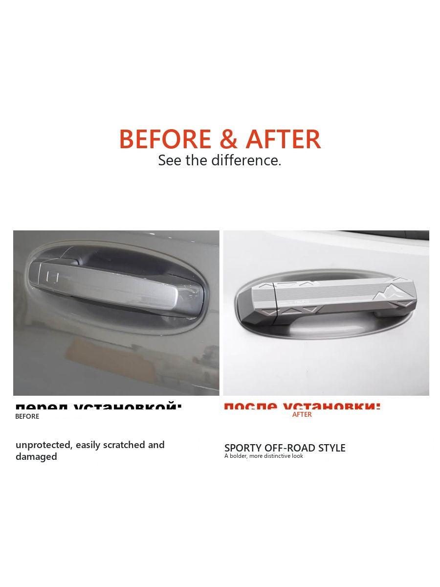 Mechanic-Style Aluminium Door Handle Cover Set for Tank 400 – image 3