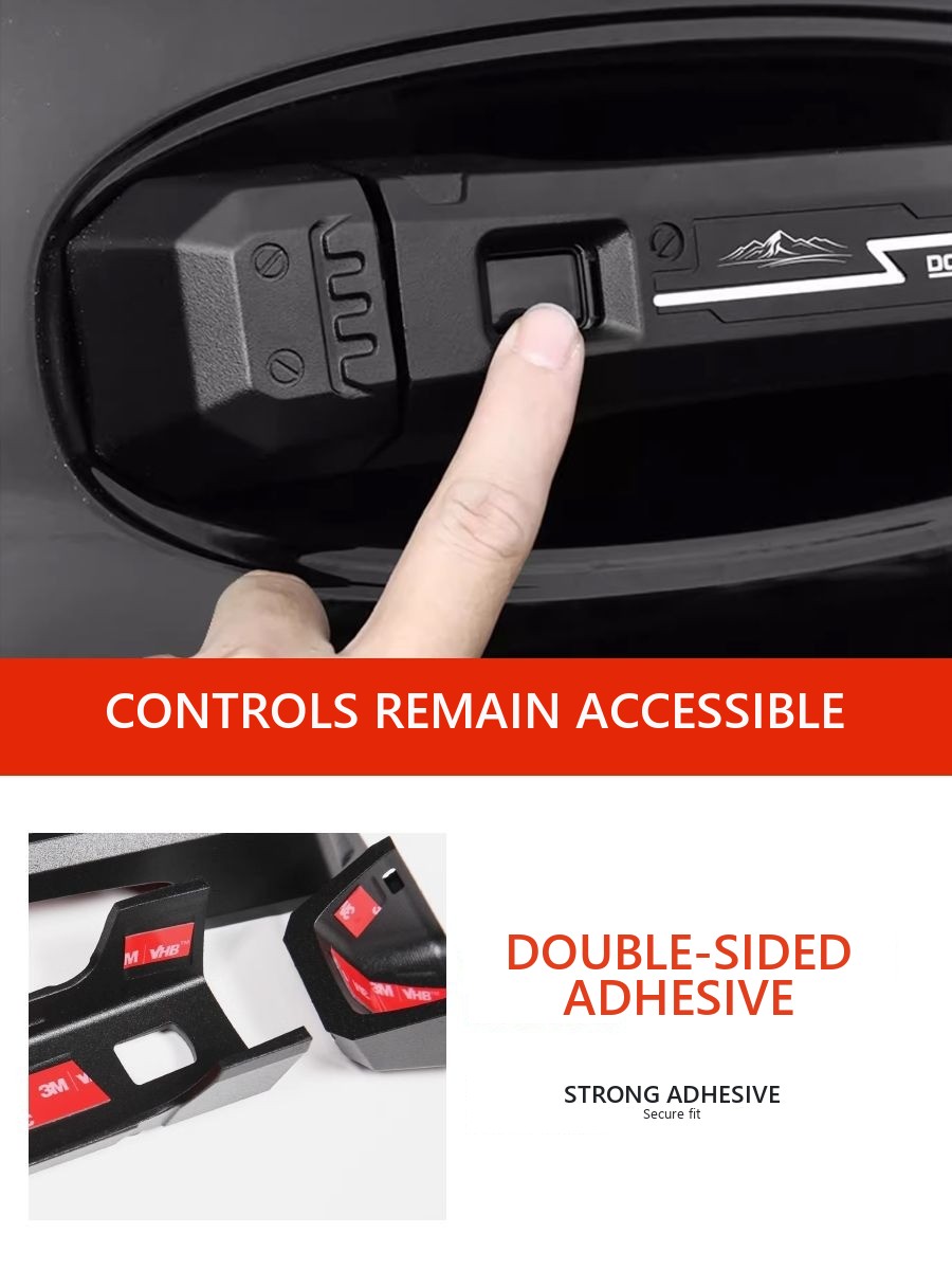 Mechanic-Style Aluminium Door Handle Cover Set for Tank 400 – image 12