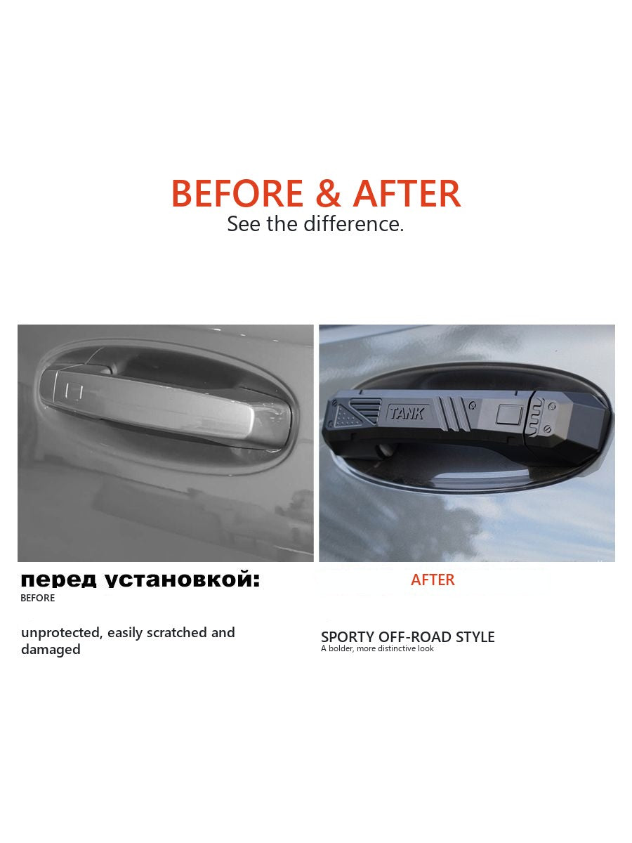 Mechanic-Style Aluminium Door Handle Cover Set for Tank 400 – image 15