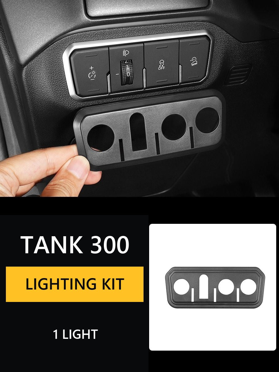 Protective panel of headlights and fuel tank buttons for Tank 300