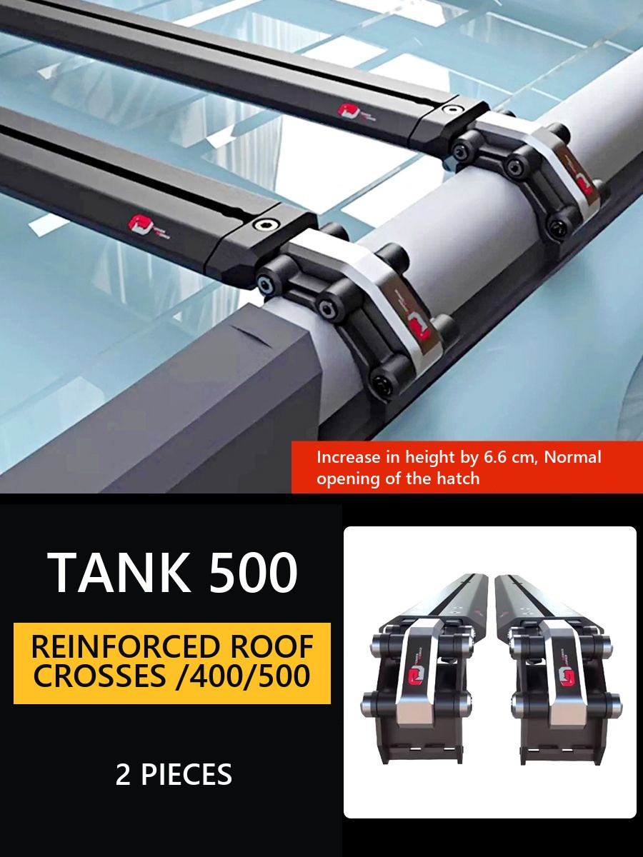 Reinforced Roof Crossbars Tank 300/400/500 – Style 5 – product image 9#Colour_Chromium