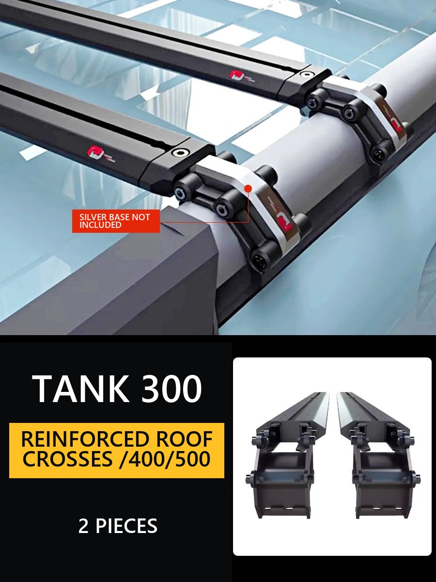 Reinforced Roof Crossbars Tank 300/400/500 – Style 7 – product image 7#Colour_Silvery