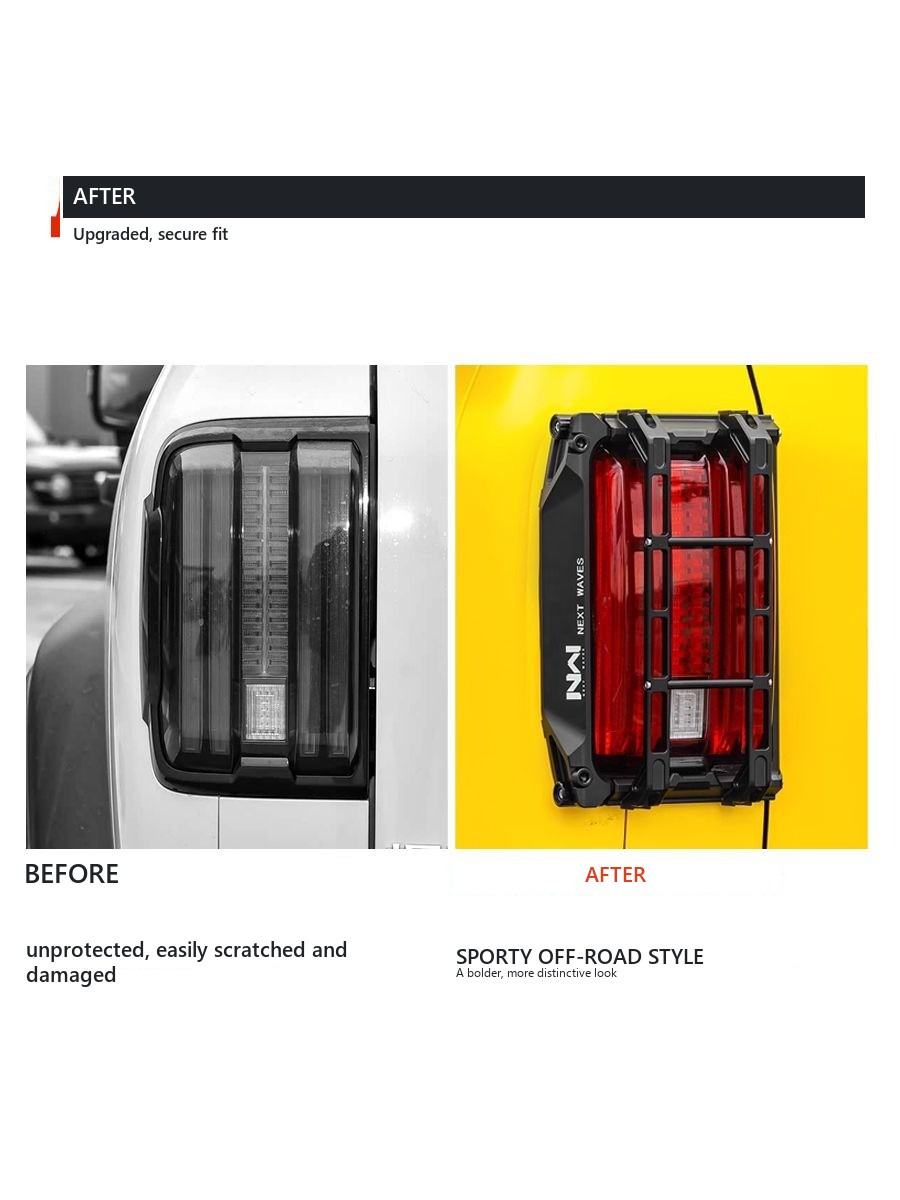 Protective linings on the taillights for Tank 300 �C Aluminium – image 3