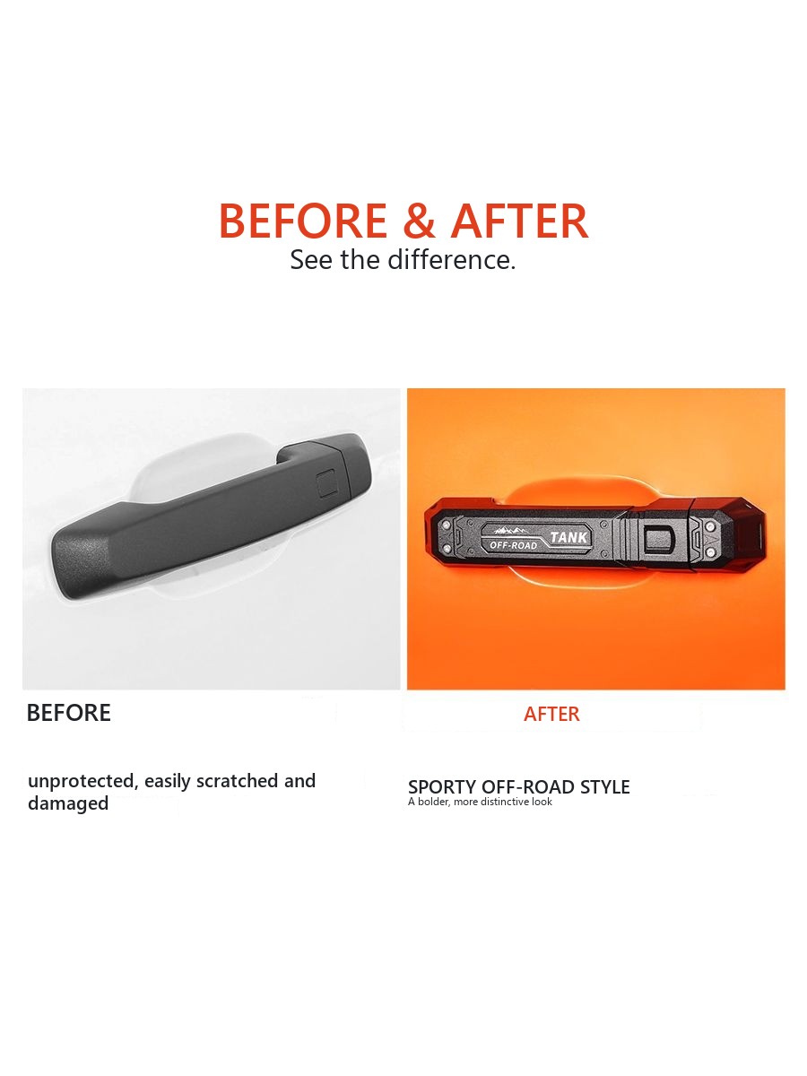 Cyberpunk-Style Door Handle Cover Set for Tank 300 �C Style 2 – image 5