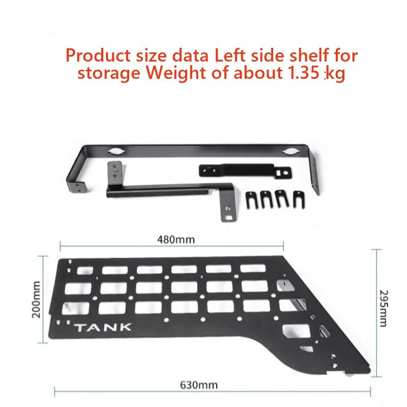 Tank 300: Aluminium trunk and side shelves for storage �C Style 2 – Product image 3