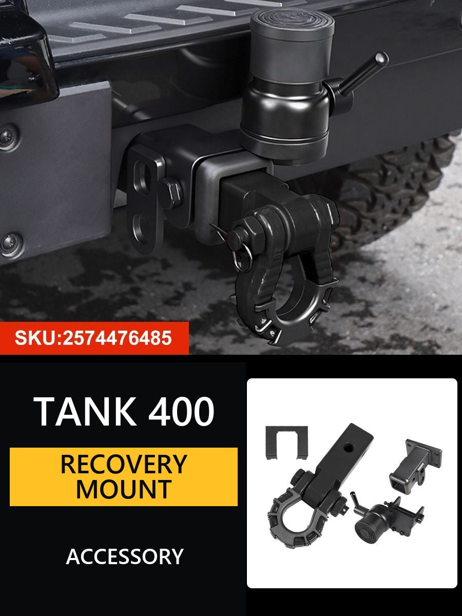 Towing hook for Tank 400 with wheel support – image 9#Colour_Chocolate