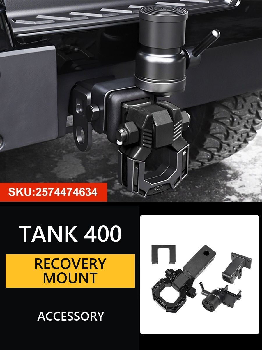 Towing hook for Tank 400 with wheel support – image 13#Colour_Matte Black